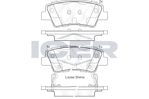 Fren Disk Balata Arka Ssangyong Korando (12.2010->)  AYD 60153A