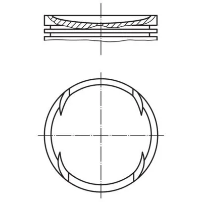 Piston (84.50MM-STD)  MAHLE 082 74 02