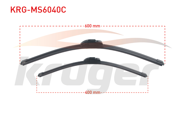 Silecek Süpürgesi Ön  600/400 mm - 24/16 inç Renault Megane III Sport Tourer (04.2009->)  KRUGER MS6040C