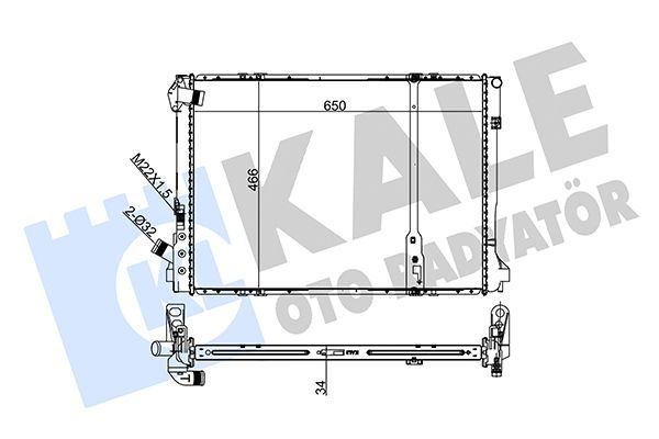 Su Radyatörü  KALE 0538381AB
