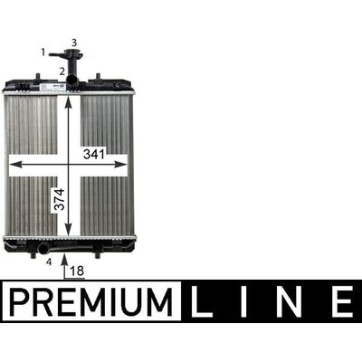 Su Radyatörü  Toyota Aygo (B4)(06.2014->)  MAHLE CR 1114 000P