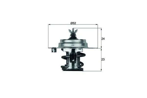 Termostat 88 °C  MG Rover MGF (RD)(1995->2002)  MAHLE TX 7 88DS