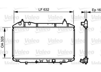 Su Radyatörü  VALEO 735241  19010RSHE01 19010-RSH-E01