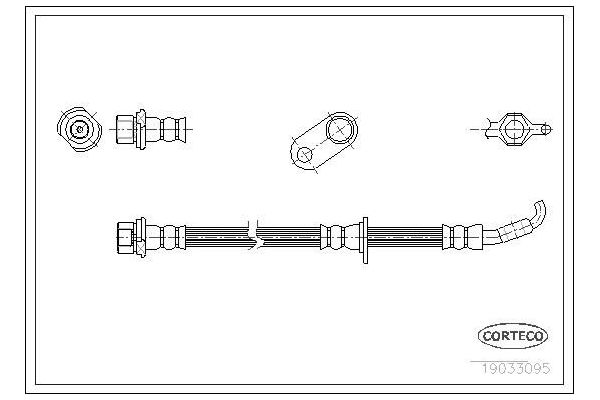Fren Hortumu Ön Sağ veya Sol OSSCA 00709