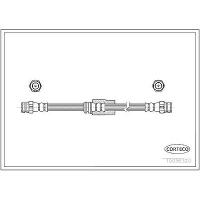 Fren Hortumu Ön Sağ veya Sol Volkswagen Passat Variant (3C5)(08.2005->2010)  SVAC 10-0158