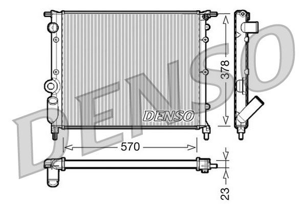 Su Radyatörü  DENSO DRM23013