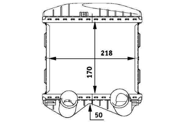 Turbo Radyatörü  Smart Fortwo Cabrio (02.2003->)  MAHLE CI 46 000P
