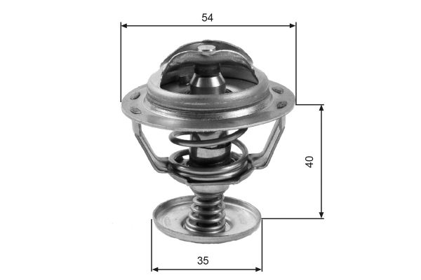 Termostat 82 °C  Ford Ka (CCQ)(09.1996->)  GATES TH06082G1