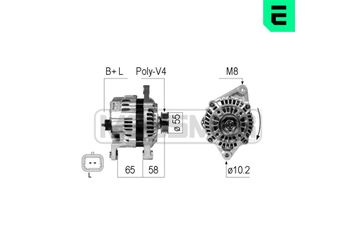 Alternatör  VALEO 443279  8200660053 231002582R 231006281R 6001548052 6001548053 6001549063 6001549064 8200232059 8200232061 8200400890 8200660052 A001TA3792 A002TC0391 A002TC1791 A2TC0391