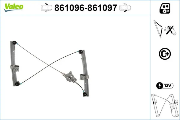 Cam Krikosu Ön Sağ Seat Ibiza (6L1)(04.2002->)  VALEO 861097