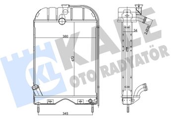 Su Radyatörü  RADISEN RR 62253  1660669 1660499M92