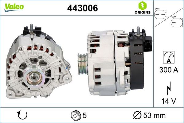 Alternatör  Mercedes S -Serisi Sedan (BM 223)(09.2020->)  VALEO 443006