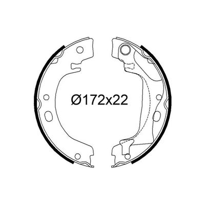 Fren Pabuçlu Balata Arka Toyota Corolla Combi SW (E12)(2002->)  VALEO 564239