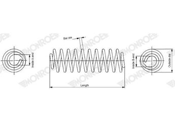 Helezon Yayı Ön MONROE SP3800  540100002R 540100006R