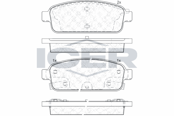 Fren Disk Balata Arka WONGA 22128