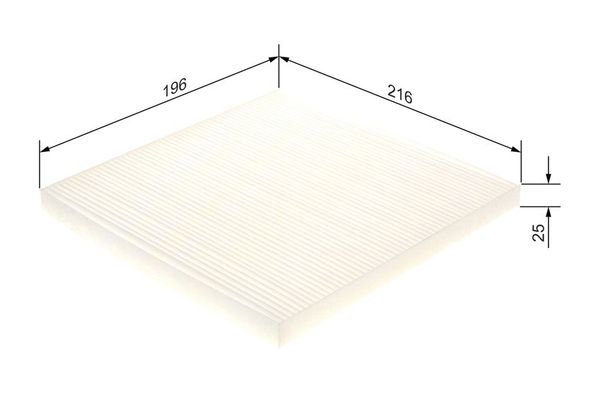 Polen Filtresi  Mazda 6 Sedan (GG)(03.2002->)  BOSCH 0 986 4B5 014