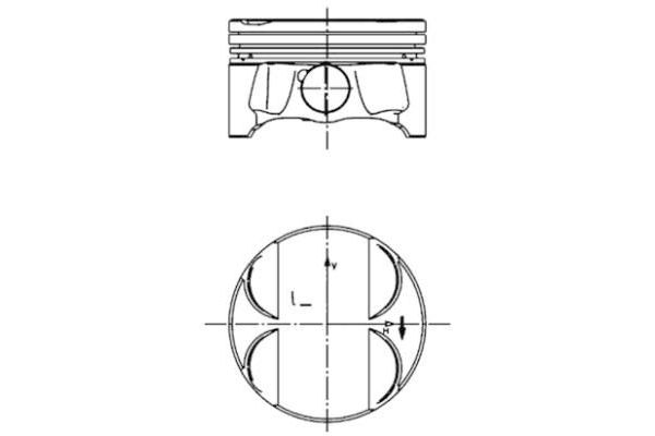 Piston (84.00MM-STD)  KOLBENSCHMIDT 40085600