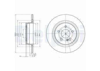 Fren Disk Ayna Arka Sağ ve Sol DELPHI BG4153C  A2044231512 A2044230912 2044230612 204 423 0612 2044230912 2044231512 A2044230612 A204 423 0612
