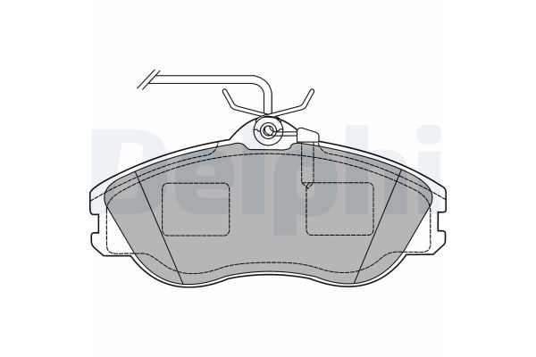 Fren Disk Balata Ön Audi 200 Sedan/Avant (447)(08.1983->)  DELPHI LP1454