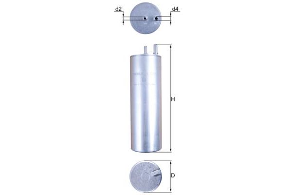 Yakıt Filtresi  Volkswagen T5 Transporter P.Van/Minibüs (7H)(04.2003->2009)  MAHLE KL 229/5