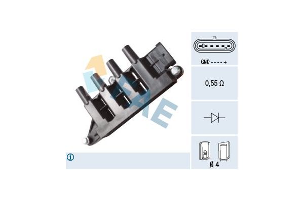 Ateşleme Bobini  Alfa Romeo MiTo (145)(2008->)  FAE 80340