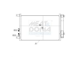 Klima Radyatörü  MAHLE AC 809 000S  46814850 50506520 50506568