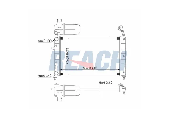 Su Radyatörü  Lancia Dedra 4 Kapı (1990->)  MAHER 14604