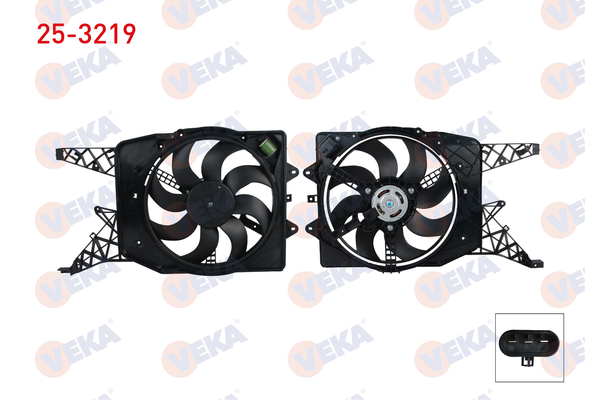 Radyatör Fan ve Motoru  VEKA 25-3219