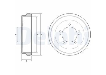 Kampana Arka Sağ veya Sol DELPHI BF512  4351152D00 43511-52D00