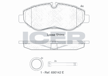 Fren Disk Balata Ön KALE BALATA 29229 214 14 ANS KD11  42555881 42561355 425 558 81 425 613 55 42576975 425 769 75 500055563 500 0555 63 5801268962 580 12689 62 5801268964 580 12689 64