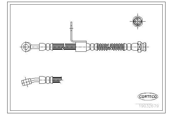 Fren Hortumu Ön Sağ Hyundai Coupe (RD)(2000->)  ASPART 3HOS1325