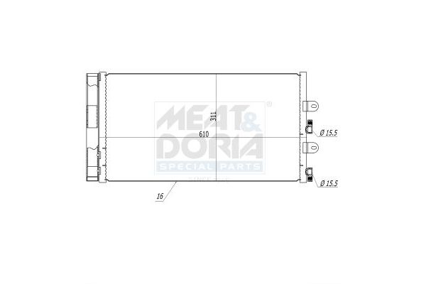 Klima Radyatörü  Fiat Punto (188) 3/5 Kapı (06.2003->)  ORİS CFI679016