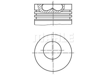 Piston (104.00MM-STD)  GOETZE 87-71139-STD  87-71139-STD