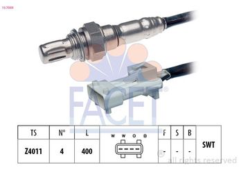 Oksijen (Lambda) Sensörü  NGK 96046  16287S 96230002 1628 7S
