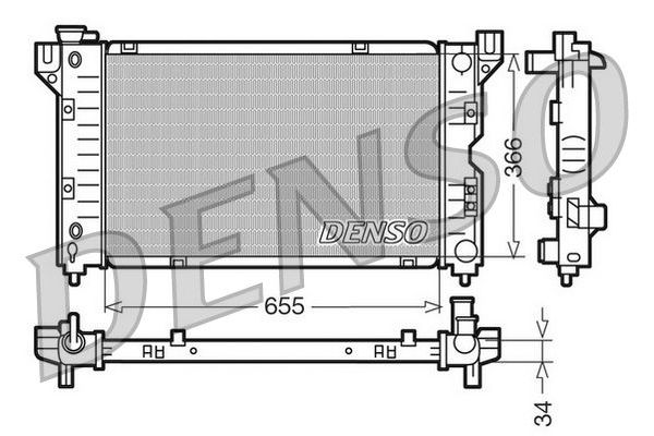 Su Radyatörü  DENSO DRM06010