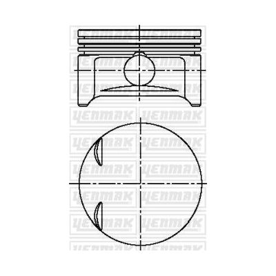Piston (72.50MM-STD)  MAHLE 011 PI 00084 100
