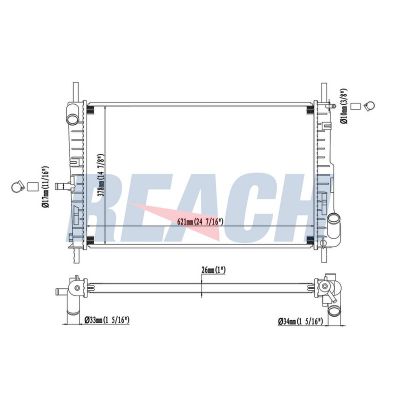 Su Radyatörü  ORİS BFR079026