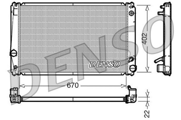 Su Radyatörü  DENSO DRM50052