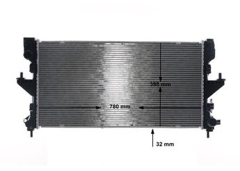 Su Radyatörü  MAHLE CR 2106 000S  9192507 09192507 1613996580 1629086780