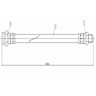 Fren Hortumu Arka Sağ veya Sol CAVO C800 219A