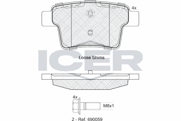 Fren Disk Balata Arka KALE BALATA 24260 163 04 ANS