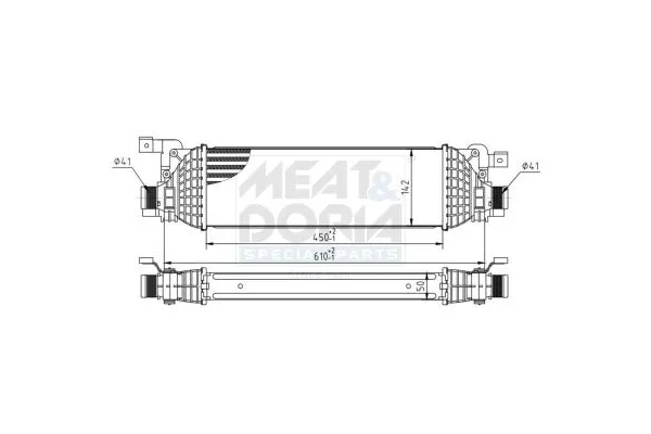 Turbo Radyatörü  Ford Fusion (CBK)(2002->)  MADE IN TAIWAN 5S6H9L440AD