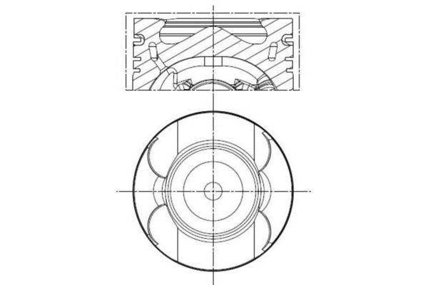 Piston (83.50MM-0.50)  MAHLE 001 PI 00133 002