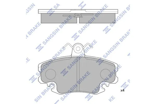 Fren Disk Balata Ön Peugeot 205 (02.1983->)  SANGSIN SP1243