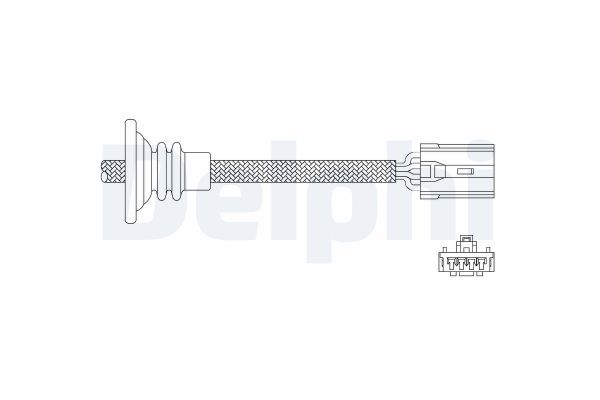 Oksijen (Lambda) Sensörü  Volvo V40 S.Wagon [Combi] (09.1995->)  DELPHI ES11043-12B1