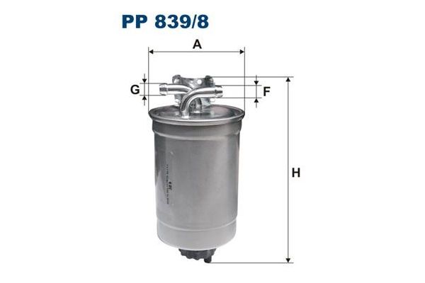 Yakıt Filtresi  Audi A2 (8Z)(06.2000->)  FILTRON PP 839/8