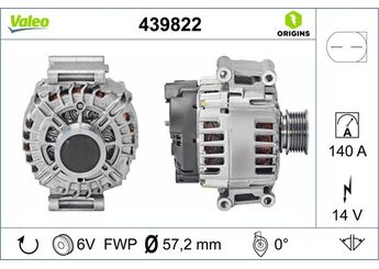 Alternatör  VALEO 439822  6J903023C 6J903023CX 06J903023C 06J903023CX