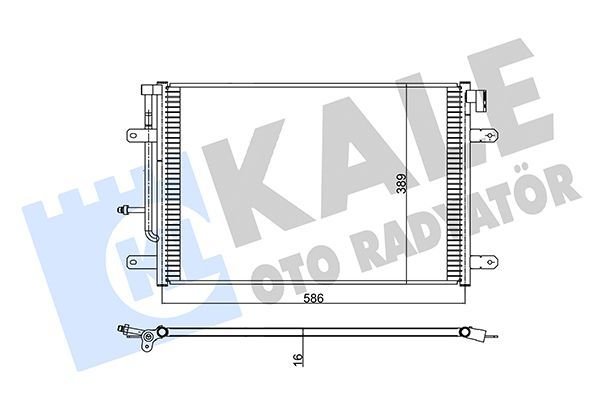 Klima Radyatörü  Audi A4 Cabriolet (8H)(01.2006->)  KALE 342475