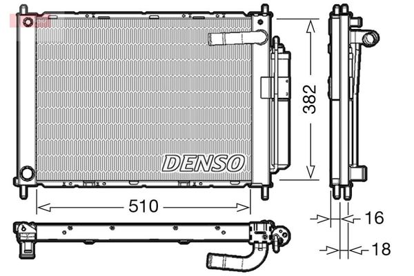 Su Radyatörü  DENSO DRM46101