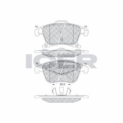 Fren Disk Balata Ön Ford S-MAX (CDR)(2015->)  FORD ORJINAL DG9C2K021EE
